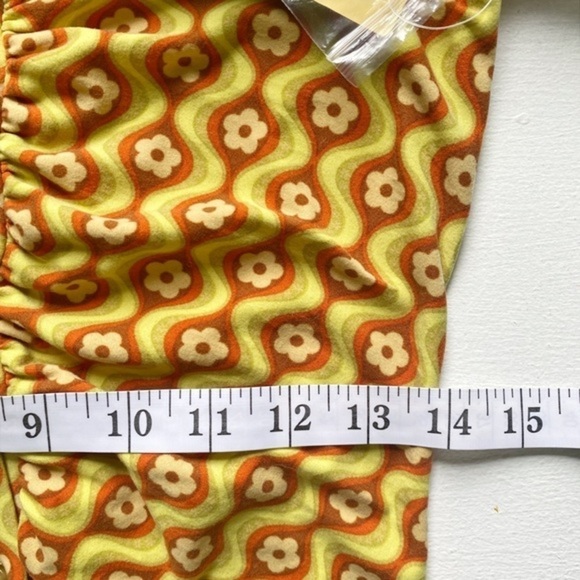 Riley & James floral button down retro dress size M NEW - Picture 9 of 12